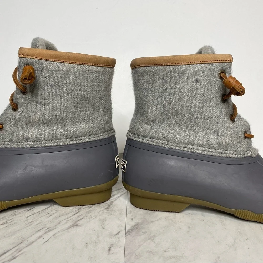 Sperry Saltwater Wool Embossed Water Resistant Duck Boot 7
